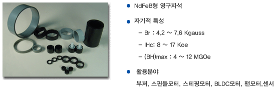 Bonded NdFeB Magnet (Epoxy, Nylon)